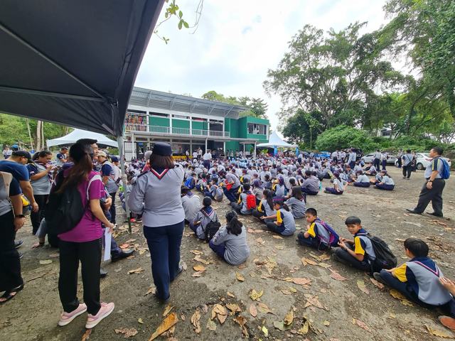 Scouts gather at the Sarawak Scouts HQ
