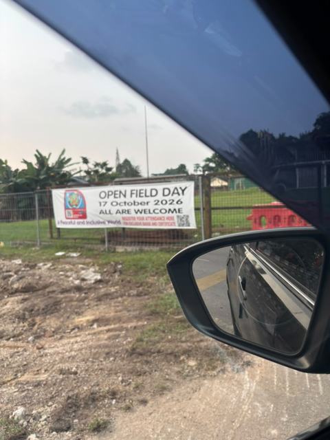 Open Field Day banner is up — 17 October 2026, all are welcome